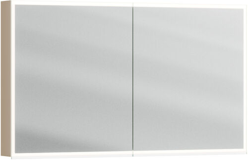 Armadio a specchio Alterna luuna LED plus con illuminazione inferiore/superiore Tan Colore della luce variabile in continuo 2700-6500 K