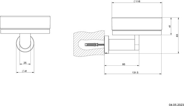 Porte-savon Emporio Chrom&eacute; image number 1