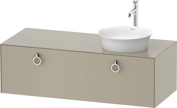 Meuble sous-lavabo Duravit White Tulip taupe mat image number 0