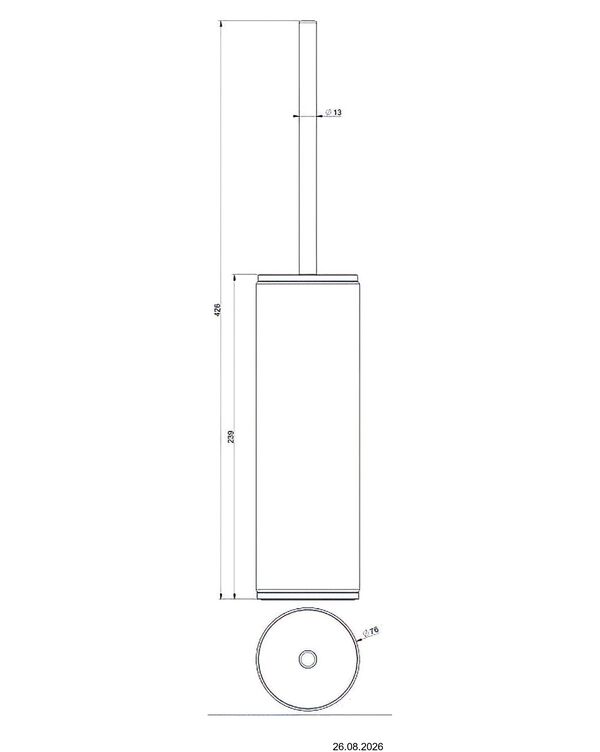 Klosettb&uuml;rstenhalter Gessi Habito Warm bronze PVD image number 1