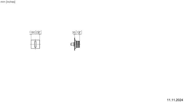 Set de montage final pour robinet d’ârret Dornbracht CL.1 Platine mat image number 1
