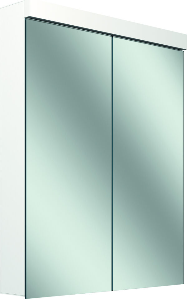 Armadio a specchio Schneider Low plus LED, larghezza 60 cm presa a  destra  image number 0