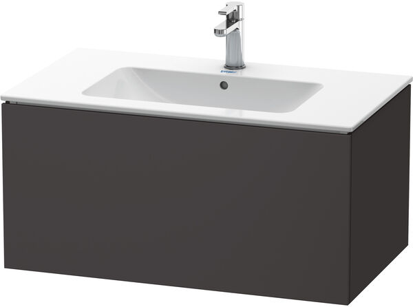 Meuble sous-lavabo L-Cube Graphite super mat image number 0