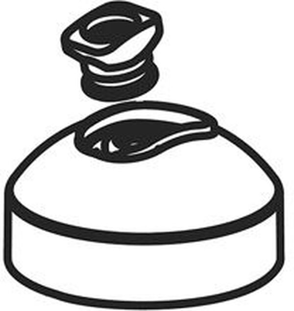 Deckkappe KWC Domo.5 Verchromt image number 0