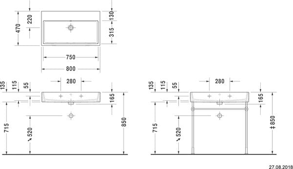 Waschtisch Duravit Vero Air weiss image number 1