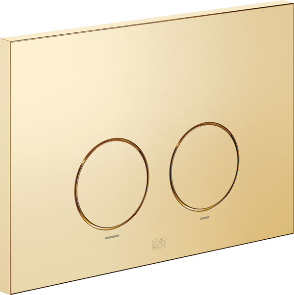 Plaque de d&eacute;clenchement Dornbracht Brushed gold PVD image number 0