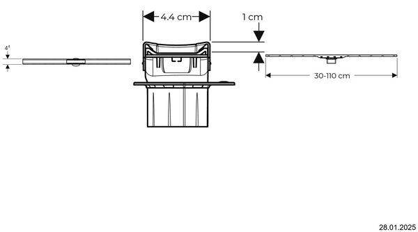 Duschrinne Geberit CleanLine80 image number 1