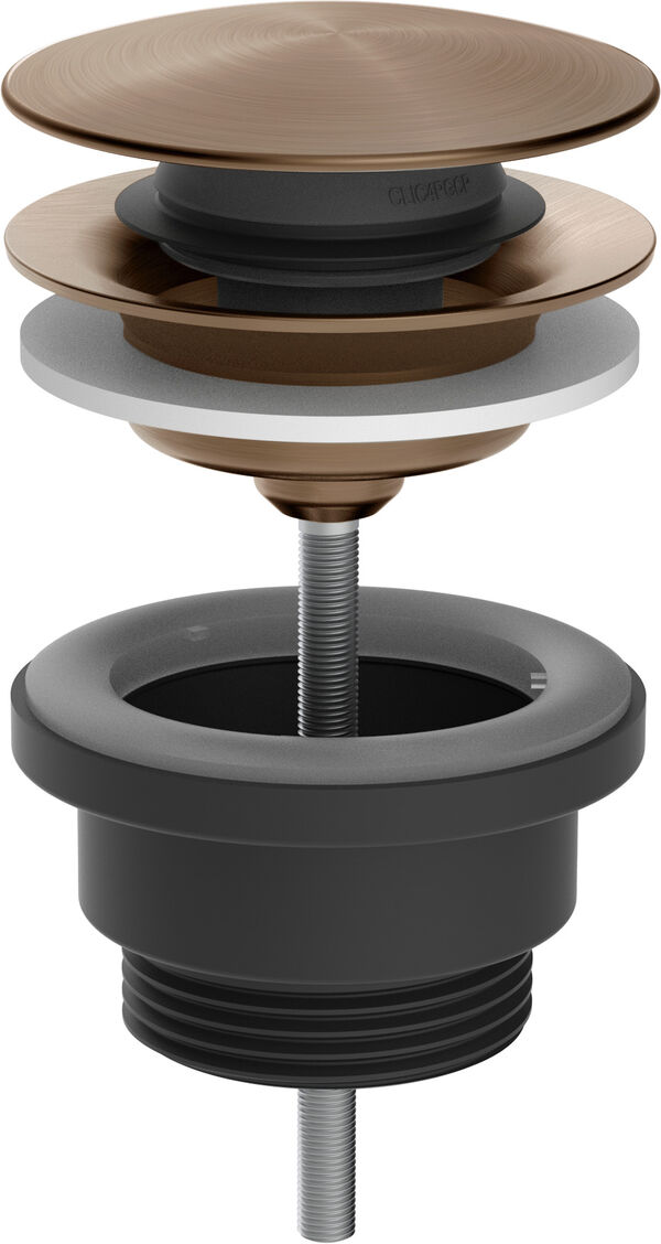 Soupape d'&eacute;coulement Gessi 316 Push-open et permanent 1&frac14;" Copper brushed image number 0