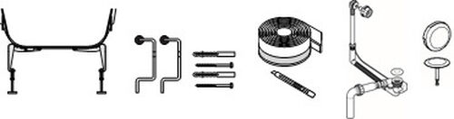 Set di montaggio per vasca da bagno Schmidlin Swiss Line Duo