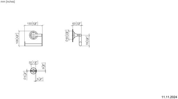 Papierhalter Dornbracht Vaia Dark Platinum matt image number 1