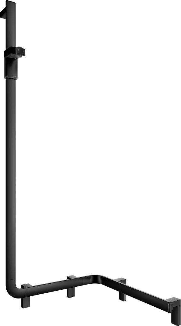 Duschhandlauf mit Brausestange Keuco Collection Axess Schwarz matt Brausenschieber schwarz matt image number 0