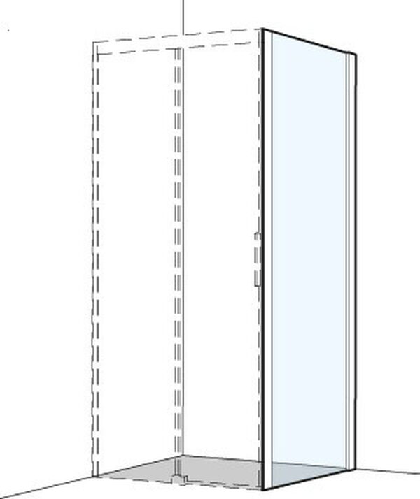 Parete laterale Koralle S400 Plus, larghezza 725 - 740 mm, per porta scorrevole e a soffietto, image number 0