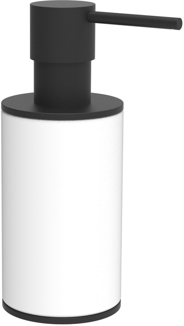 Distributore di sapone Gessi 316, recipiente in corian satinato bianco, modello d'appoggio image number 0