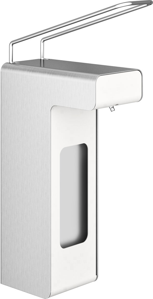 Distributeur de d&eacute;sinfectant ou de savon Hewi 900 Acier inoxydable mat image number 0