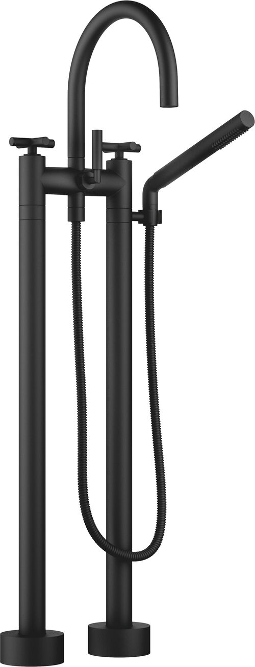 Batterie de bain Dornbracht Tara. Noir mat