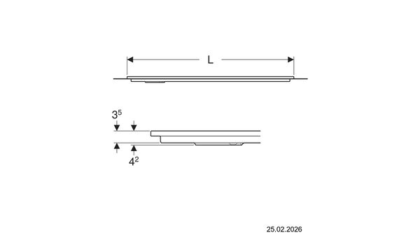 Duschfl&auml;che Geberit CleanFloor30 Graphit matt image number 1