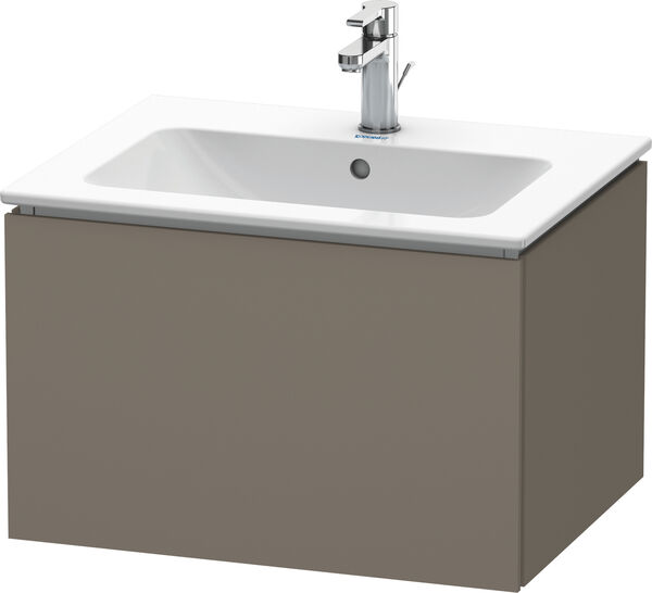 Meuble sous-lavabo L-Cube Flannel grey satin&eacute; mat image number 0