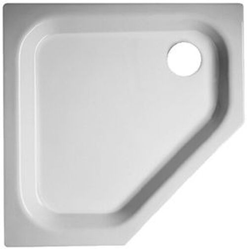 Receveur de douche d'angle Schmidlin Caro blanc Cleaneffekt