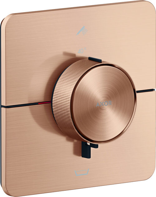 Syst&egrave;me de douche Axor ShowerSelect ID Brushed red gold