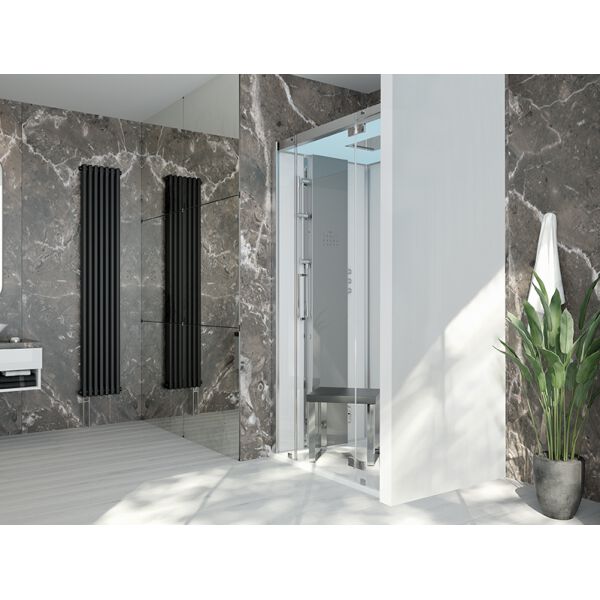 Doccia a vapore Hoesch Sense Perience Bianco Vetro trasparente EverClean image number 1