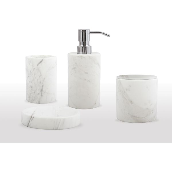 Porte-savon Spirella Sana Blanc marbr&eacute; image number 1