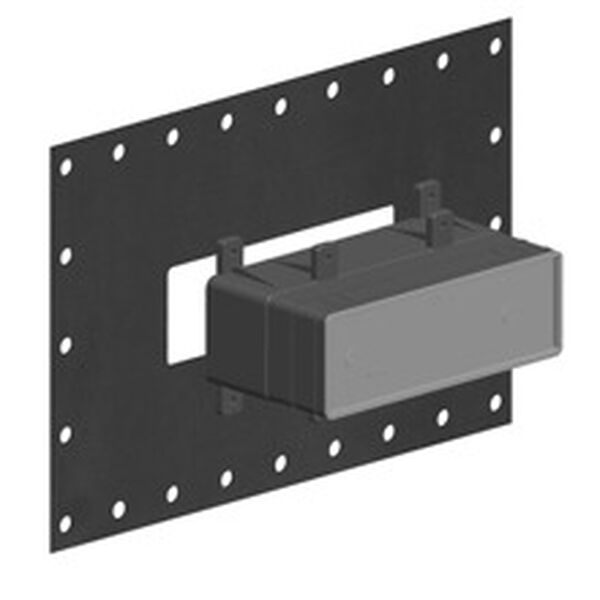 Einbaukörper Gessi ½" zu Wandmischer mit Abdeckplatte, image number 0