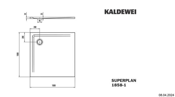 Duschenwanne Kaldewei Superplan weiss image number 2
