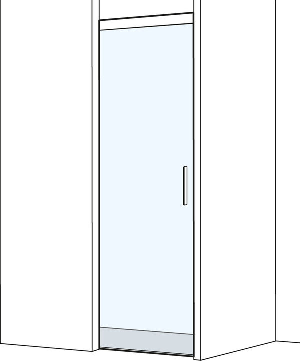 Cloison lat&eacute;rale Koralle S505 Plus Couleur d'argent Verre clair Duschguard image number 0