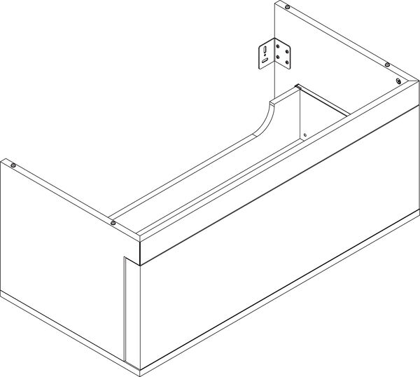 Meuble sous-lavabo Alterna logica plus blanc image number 0