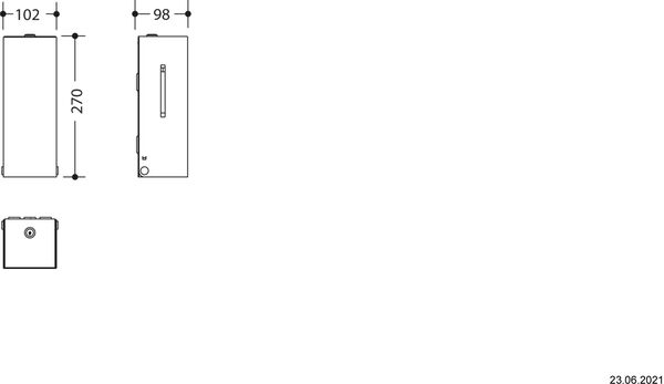 Elektronischer Desinfektionsmittelspender Hewi Sensoric System 900 Weiss matt image number 1
