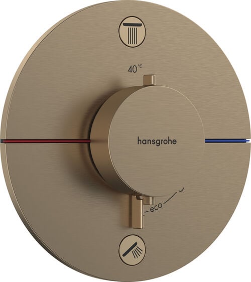 Syst&egrave;me de douche Hansgrohe Shower Select Comfort S Brushed bronze
