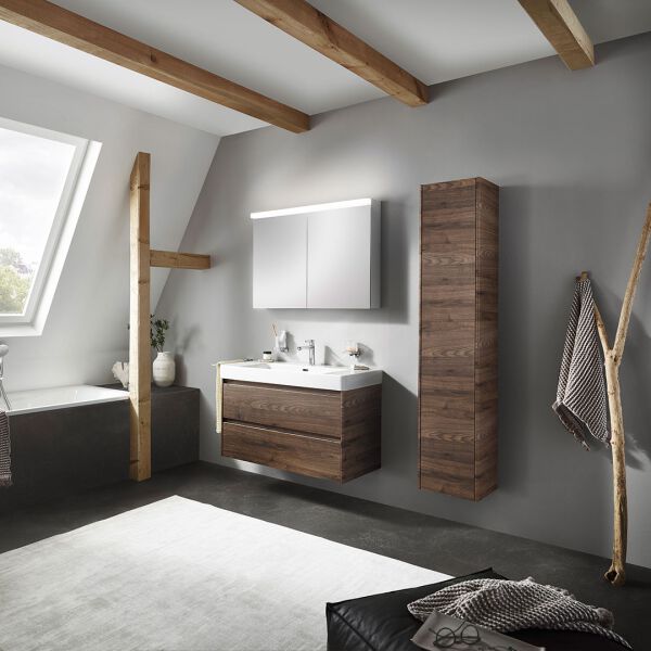 Meuble sous-lavabo Alterna pro S Walnut predazzo image number 1