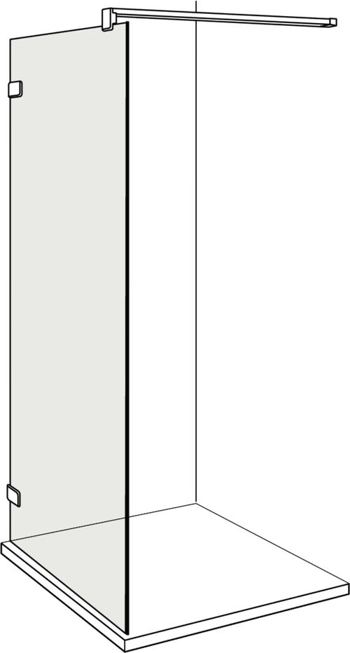 Parete laterale a posa libera Alterna lin.3 Finox Vetro trasparente CareTec Pro