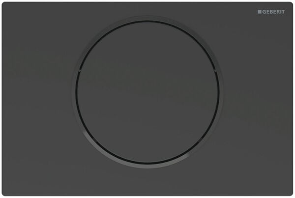 Betätigungsplatte Geberit Sigma10 round Schwarz matt image number 0