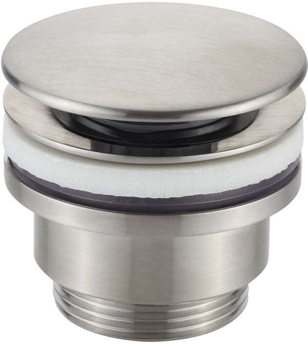 Soupape d'&eacute;coulement ClickClack Acier inoxydable mat image number 0