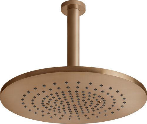 Regenbrause Gessi 316, ½" warm Steel brushed flessa