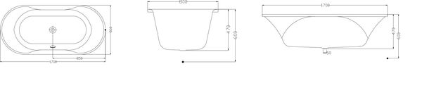 Badewanne Hoesch Spectra oval weiss image number 1