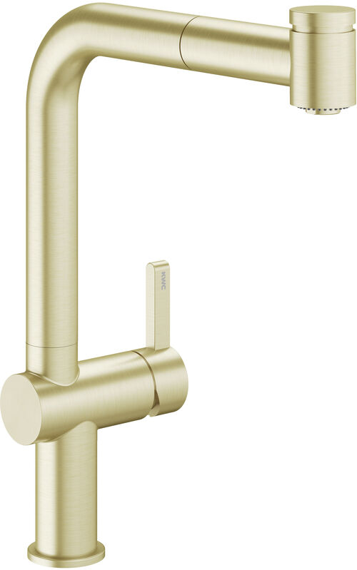 M&eacute;langeur d'&eacute;vier KWC Bevo E Brushed gold PVD