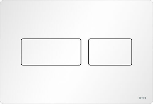 Bet&auml;tigungsplatte Tece Solid Weiss matt