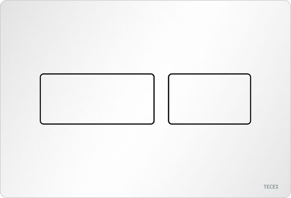 Plaque de d&eacute;clenchement Tece Solid Blanc mat image number 0