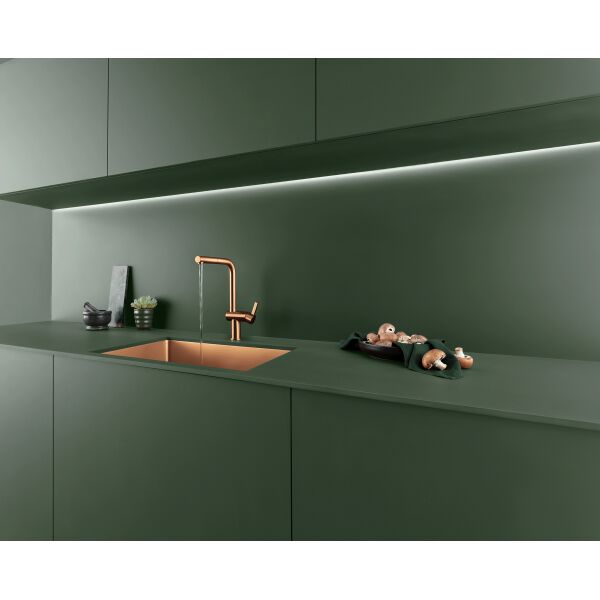 Sp&uuml;ltischmischer KWC Bevo E Brushed copper PVD image number 1