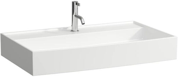 Waschtisch Laufen Kartell 80 x 46 cm Weiss Cleaneffekt image number 0