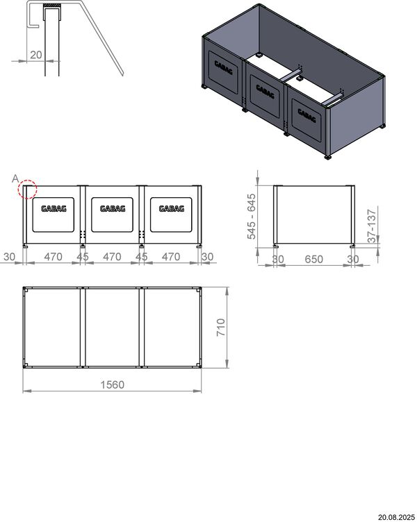 Badewannentr&auml;ger Gabag Compact C 500 image number 1