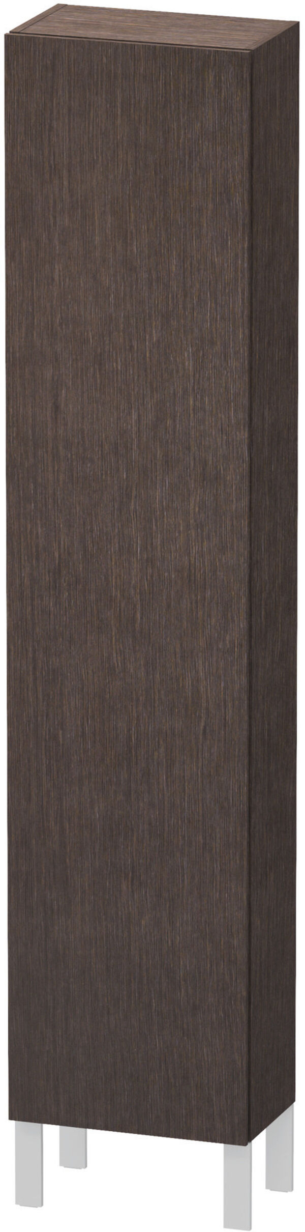 Armoire haute L-Cube Ch&ecirc;ne fonc&eacute; bross&eacute; image number 0