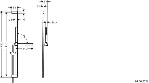 Handbrausengarnitur Hansgrohe Pulsify S weiss matt image number 1