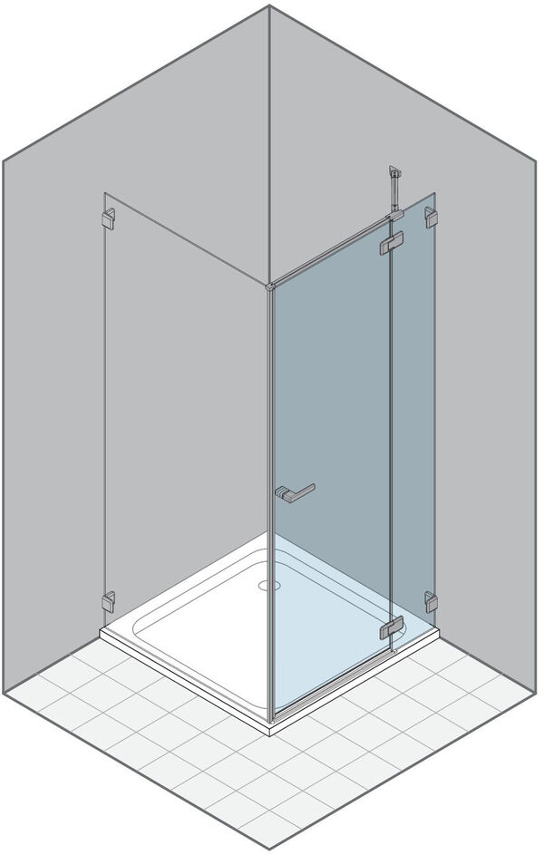Porta a battente Duka Gallery 3000 New, 122,1 - 160 cm image number 0
