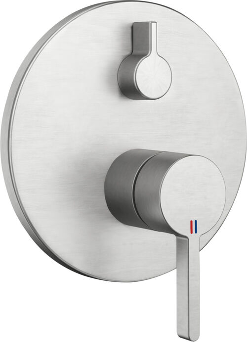 Bademischer-Endmontageset KWC Bevo Edelstahloptik