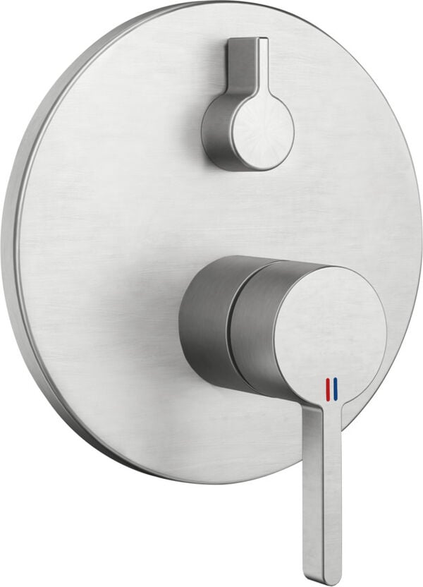 Bademischer-Endmontageset KWC Bevo Edelstahloptik image number 0