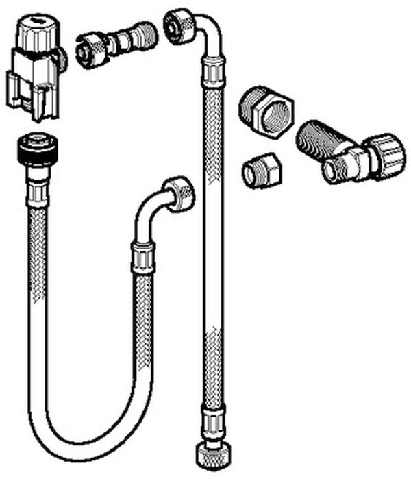 Set de raccordement &agrave; l'eau Geberit image number 0