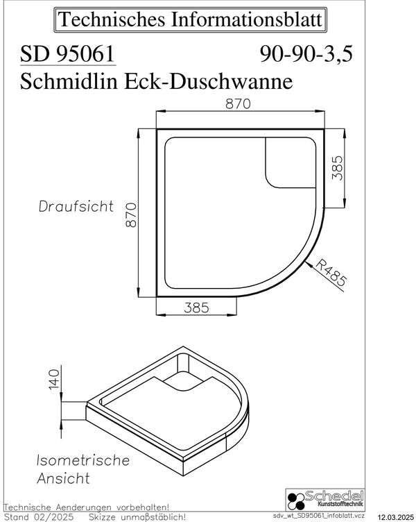Duschenwannentr&auml;ger Schedel image number 1